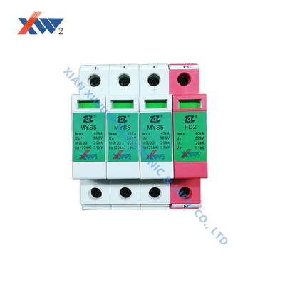 MYS5-385/20-3P+NPE SPD قابل وصل سری 3P+1 دستگاه حفاظت از تشعشعات درجه II Uc385V