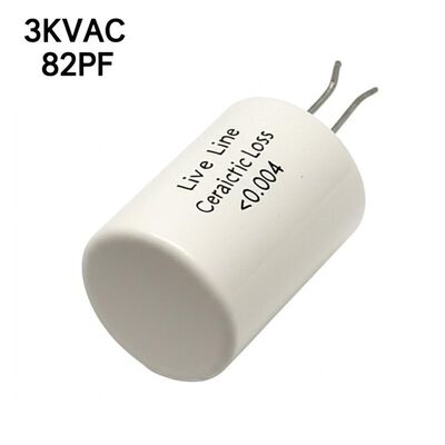 3KVAC 82PF Live Line Ceramic Capacitor with Dielectric Loss < 0.004 for High Voltage Switch Gear