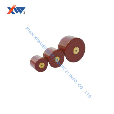 20KV ولتاژ بالا دستگیره درب تهویه کننده رزین اپوکسی 600 PF تهویه کننده مورد استفاده برای تغذیه پالس DC